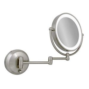 Zadro™ 10X/1X Dual-Sided Round LED Wall mirror